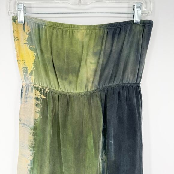Hard Tail Forever Y2K Strapless Tie Dye Hi-Lo Maxi Dress Size XS Hippie Boho - Picture 6 of 10